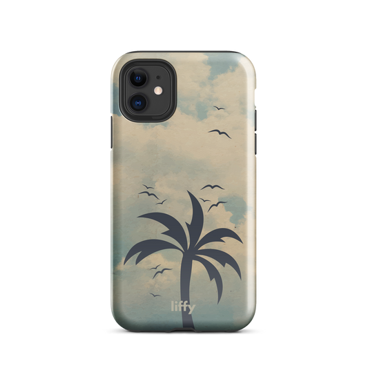 Beach Vibes: Cloudy Horizon iPhone Tough Case