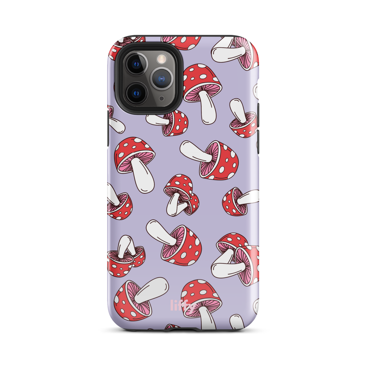 Purple Mushrooms iPhone Tough Case