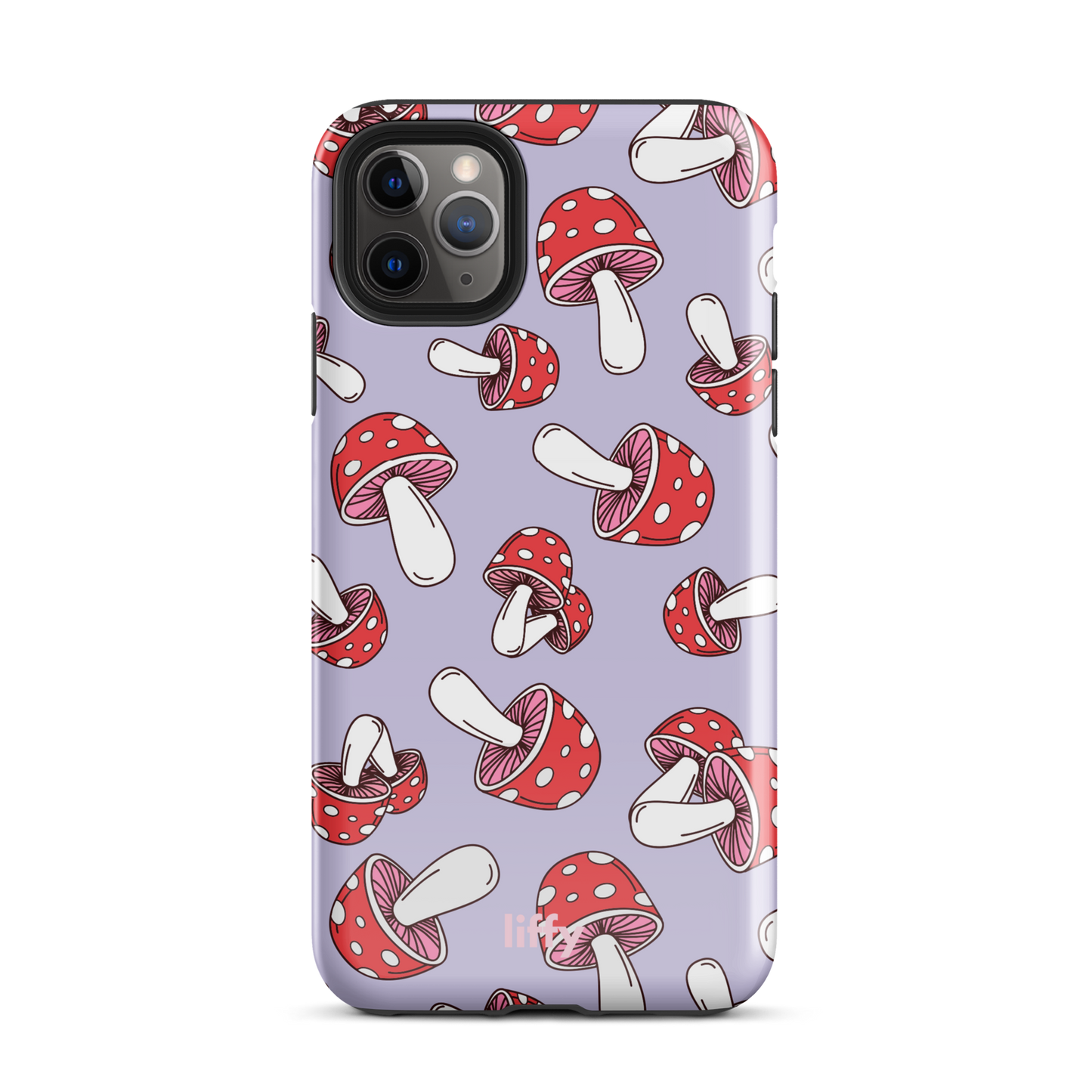 Purple Mushrooms iPhone Tough Case