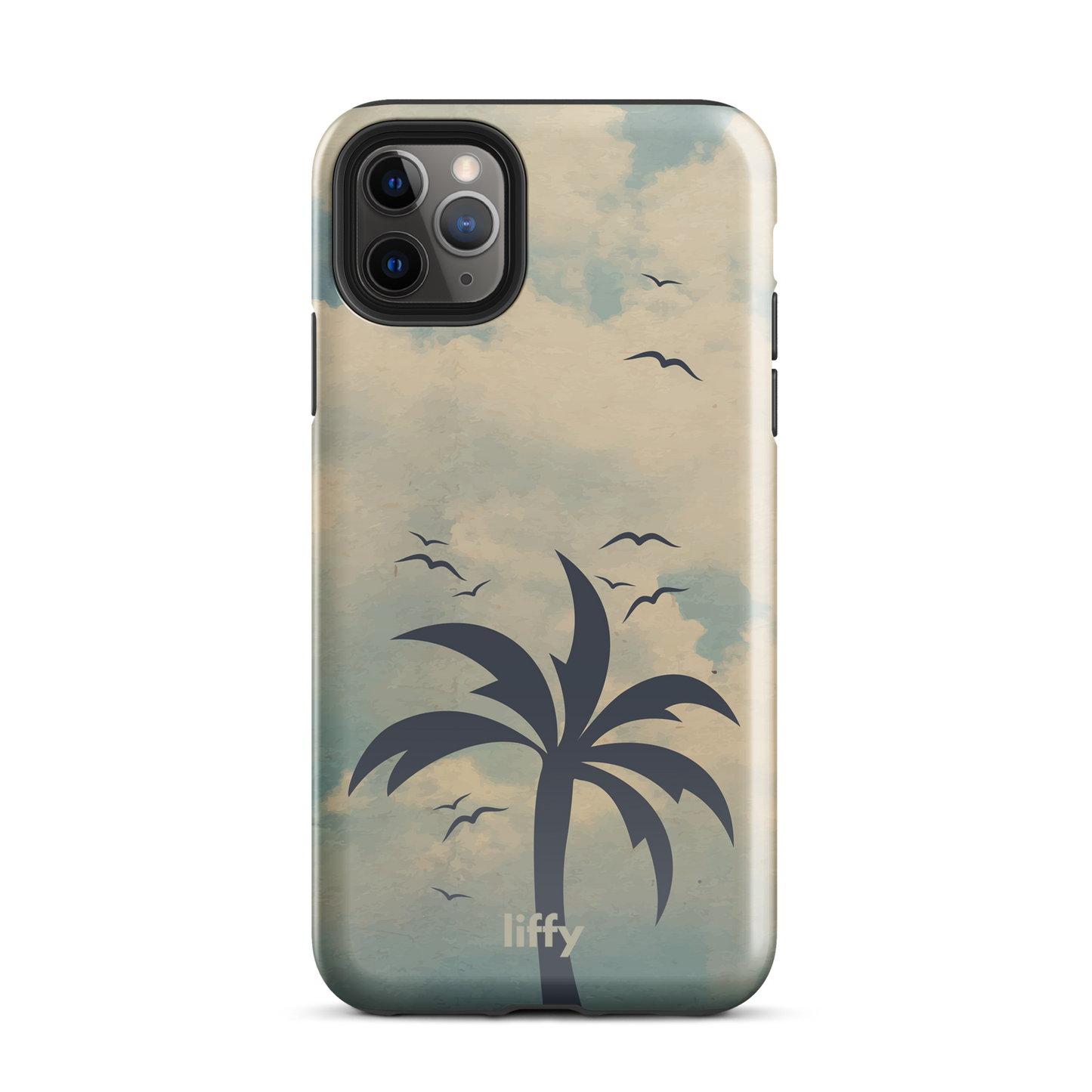 Beach Vibes: Cloudy Horizon iPhone Tough Case