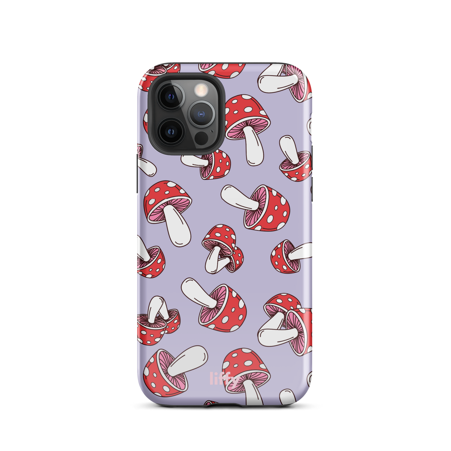 Purple Mushrooms iPhone Tough Case