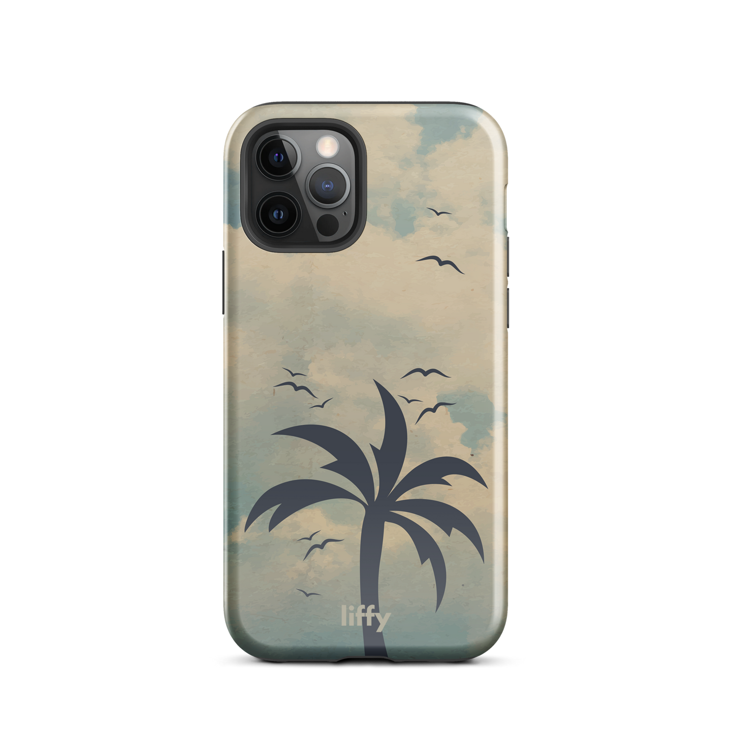 Beach Vibes: Cloudy Horizon iPhone Tough Case