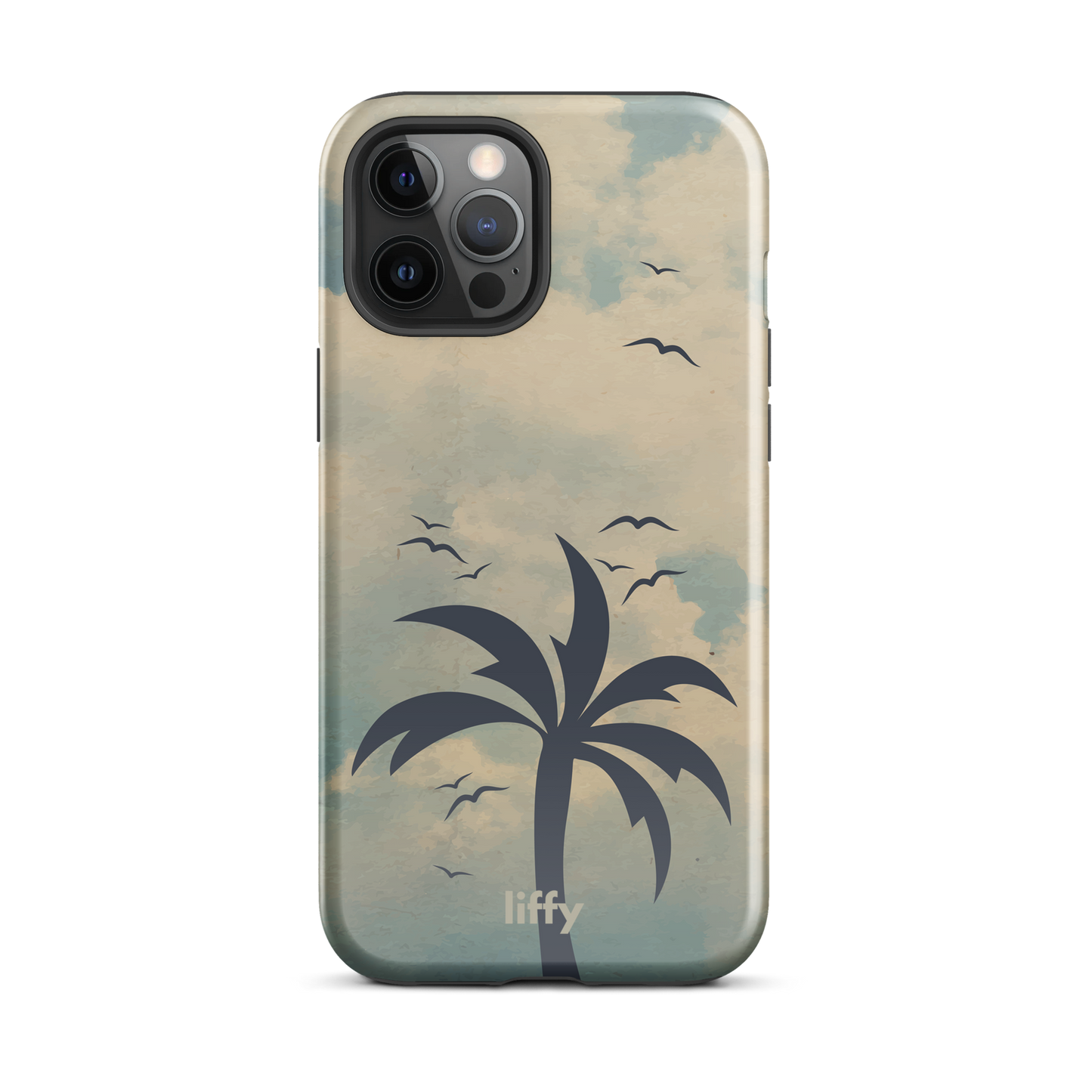 Beach Vibes: Cloudy Horizon iPhone Tough Case