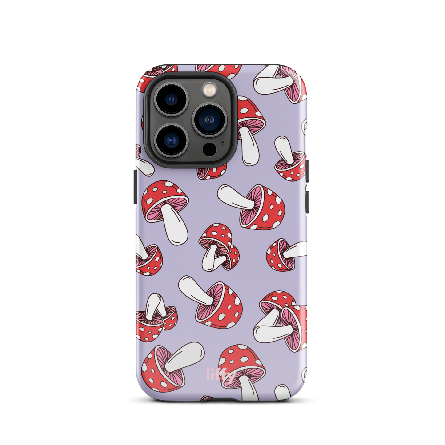 Purple Mushrooms iPhone Tough Case