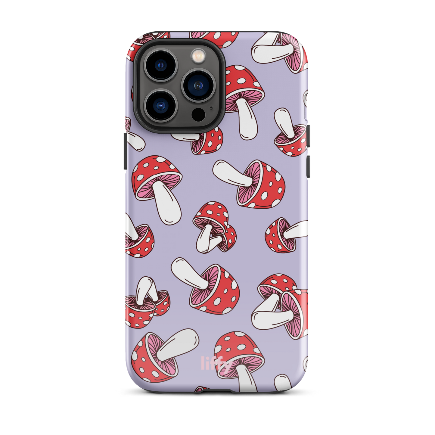 Purple Mushrooms iPhone Tough Case