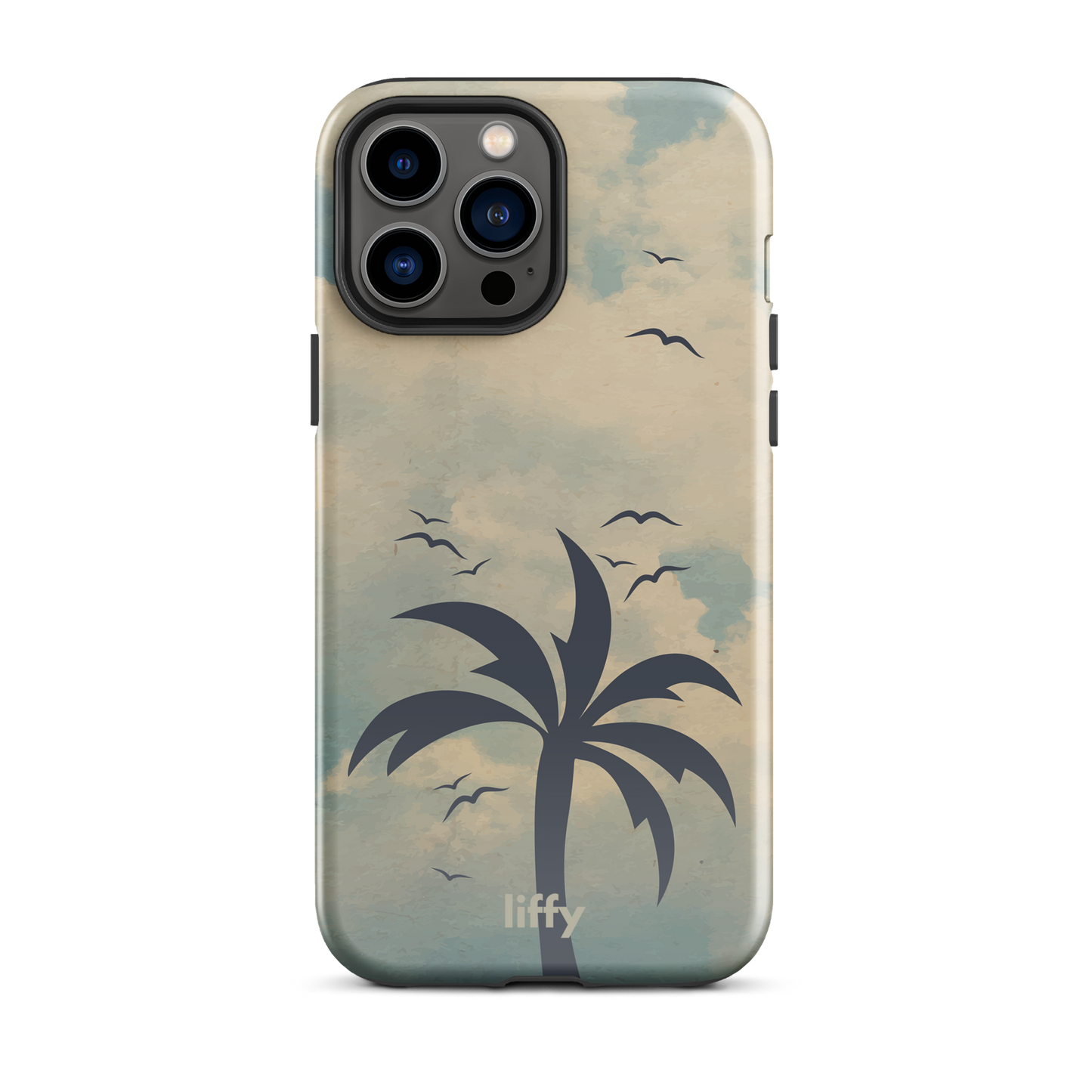 Beach Vibes: Cloudy Horizon iPhone Tough Case