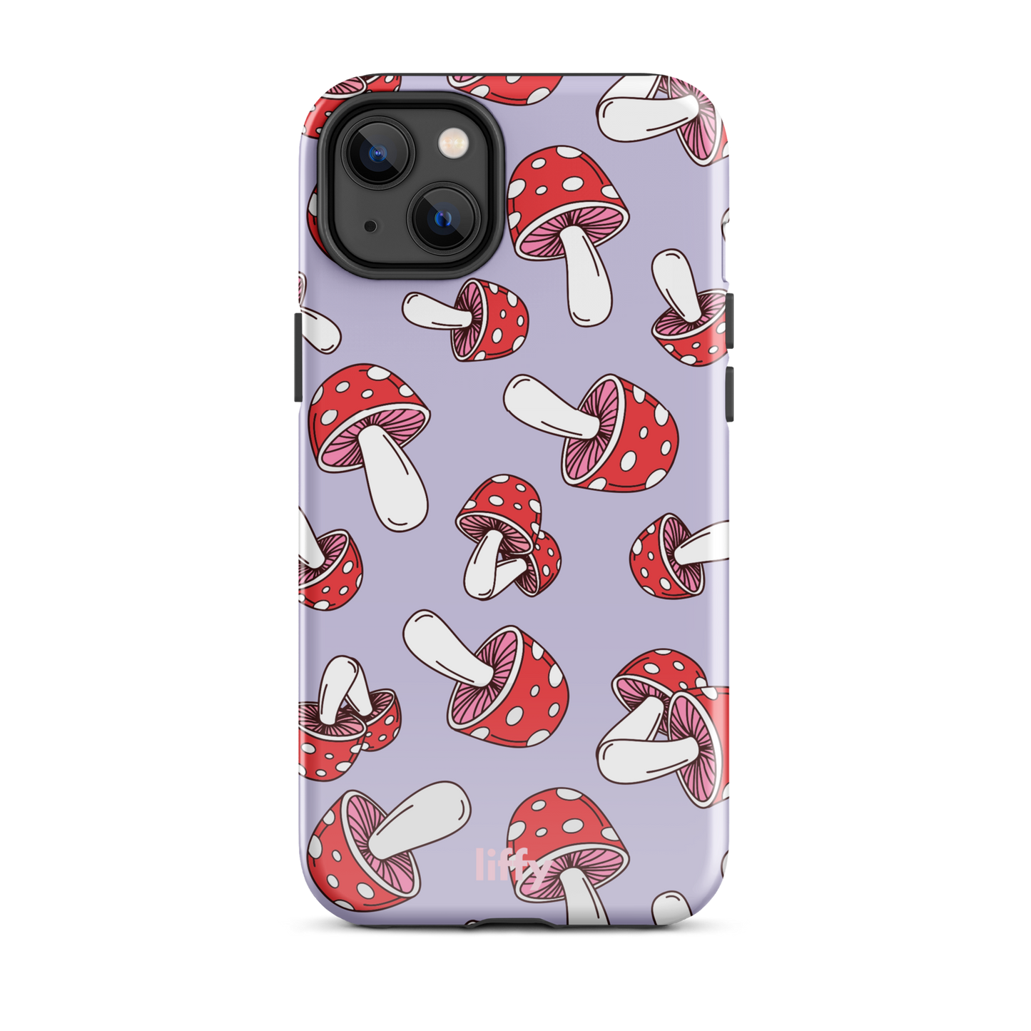 Purple Mushrooms iPhone Tough Case