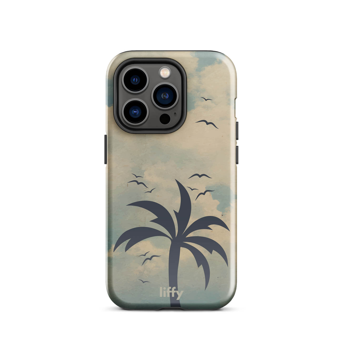 Beach Vibes: Cloudy Horizon iPhone Tough Case