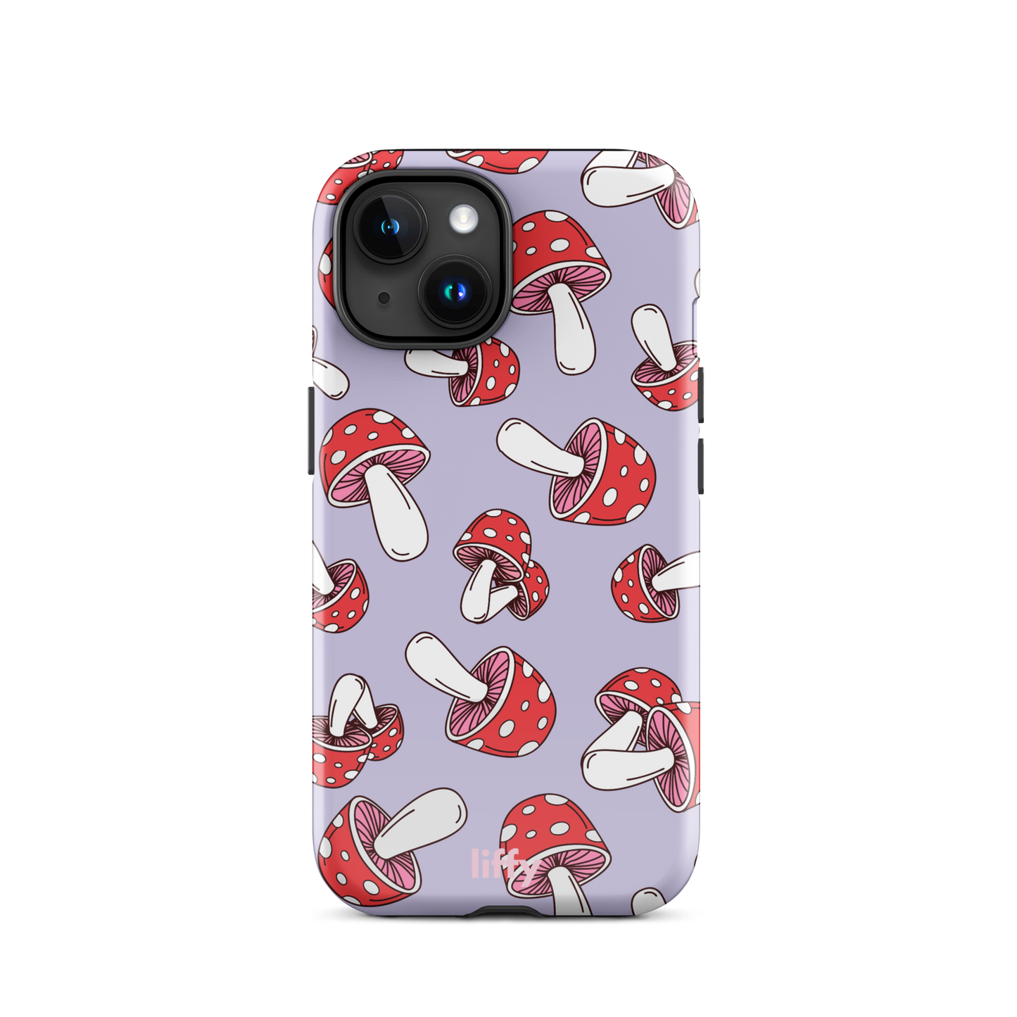 Purple Mushrooms iPhone Tough Case