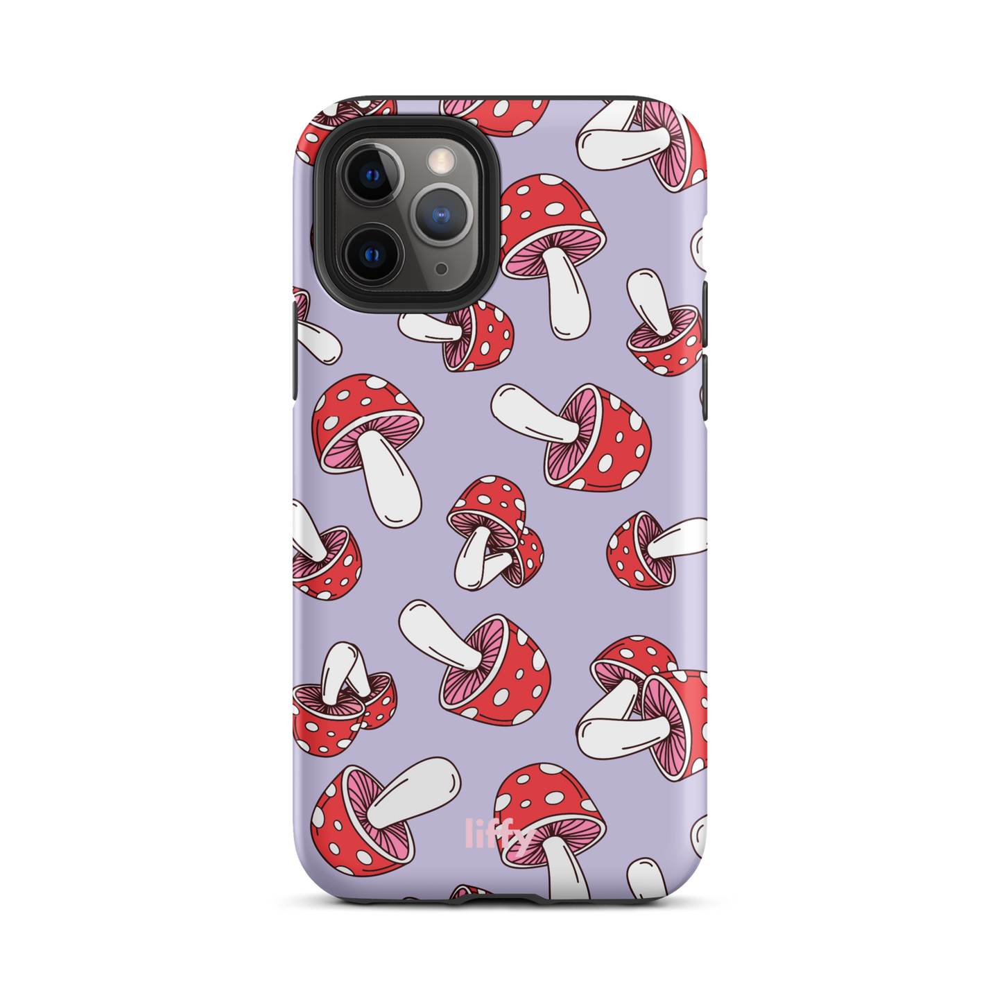 Purple Mushrooms iPhone Tough Case