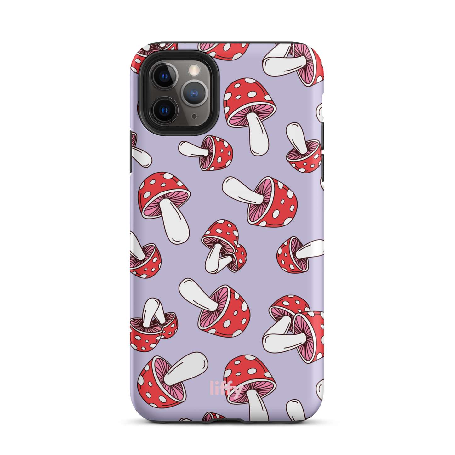 Purple Mushrooms iPhone Tough Case