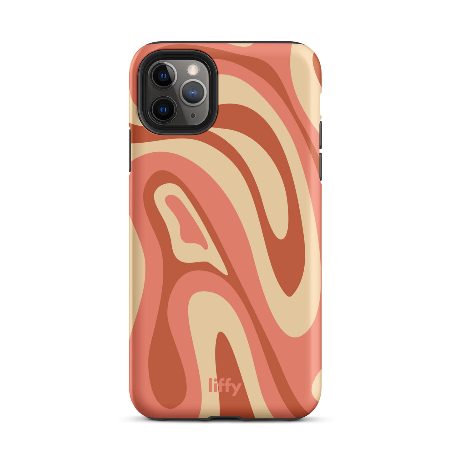 Liquid Dream: Terracotta Swirl iPhone Tough Case