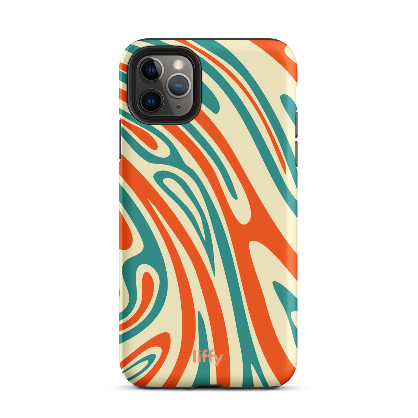 Liquid Dream: Retro Coral iPhone Tough Case