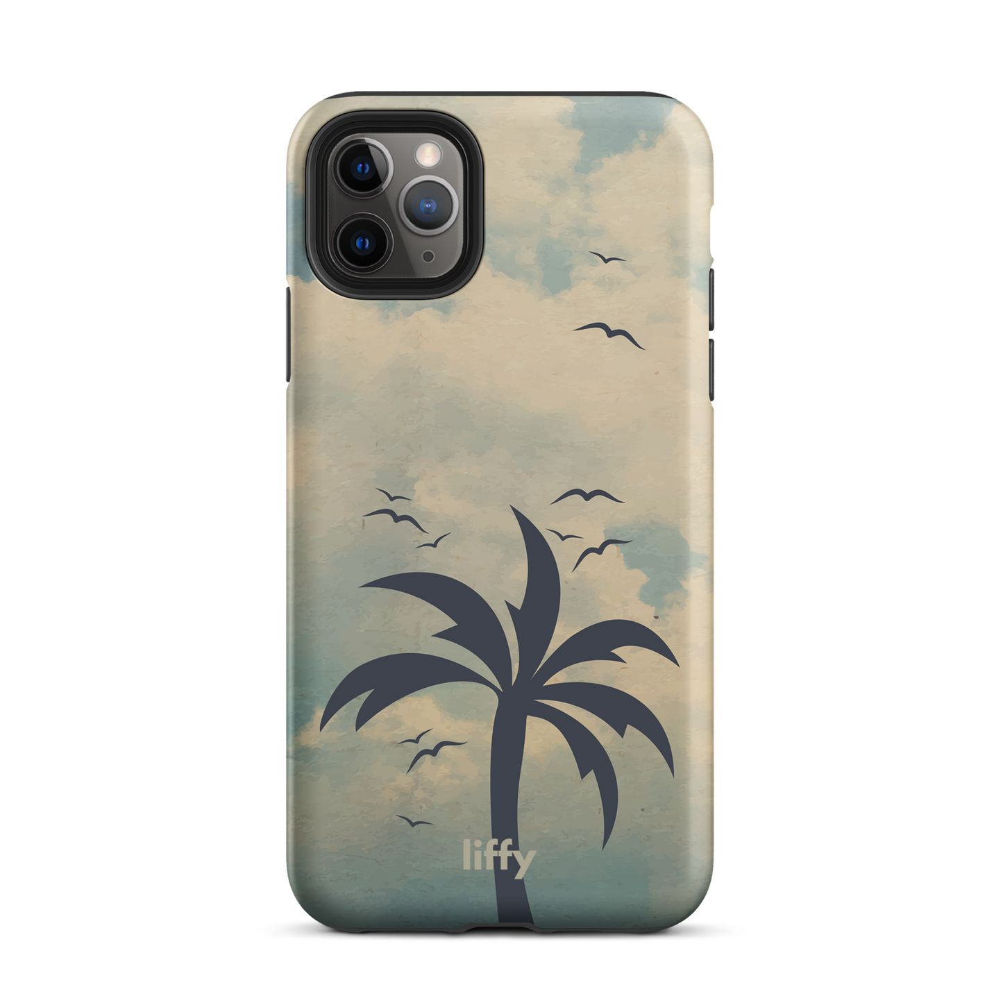 Beach Vibes: Cloudy Horizon iPhone Tough Case