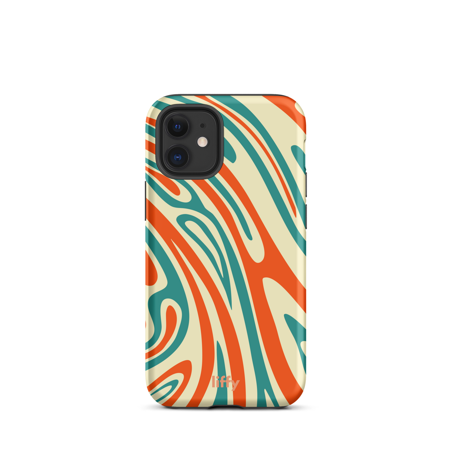 Liquid Dream: Retro Coral iPhone Tough Case