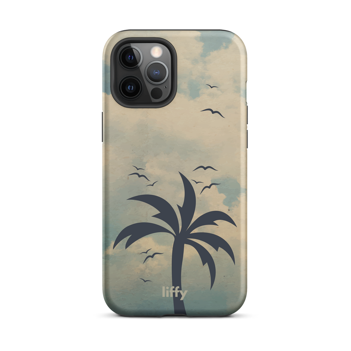 Beach Vibes: Cloudy Horizon iPhone Tough Case