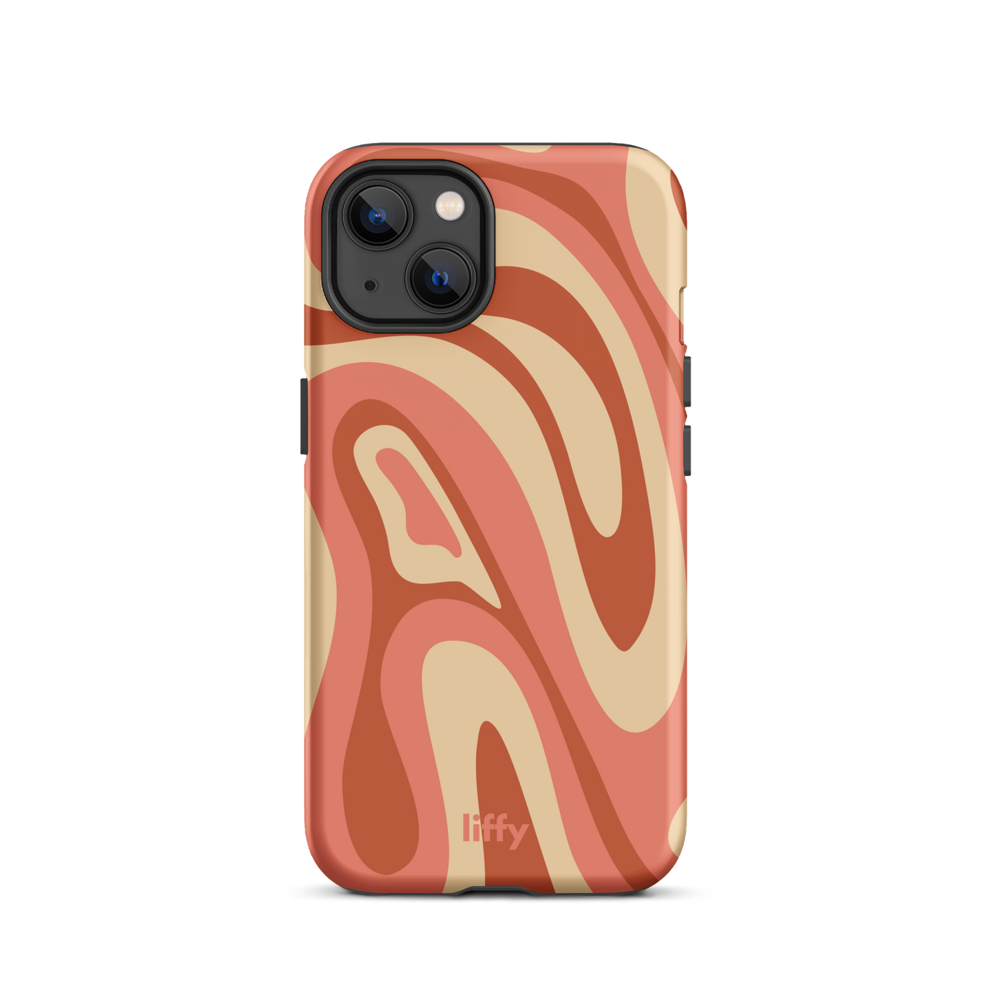 Liquid Dream: Terracotta Swirl iPhone Tough Case