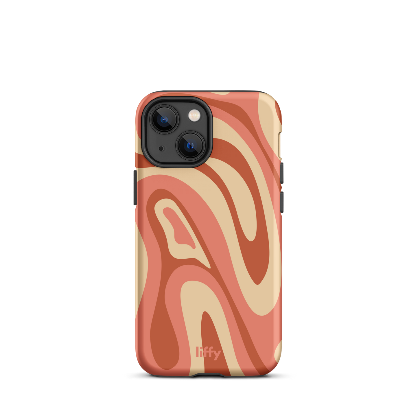 Liquid Dream: Terracotta Swirl iPhone Tough Case