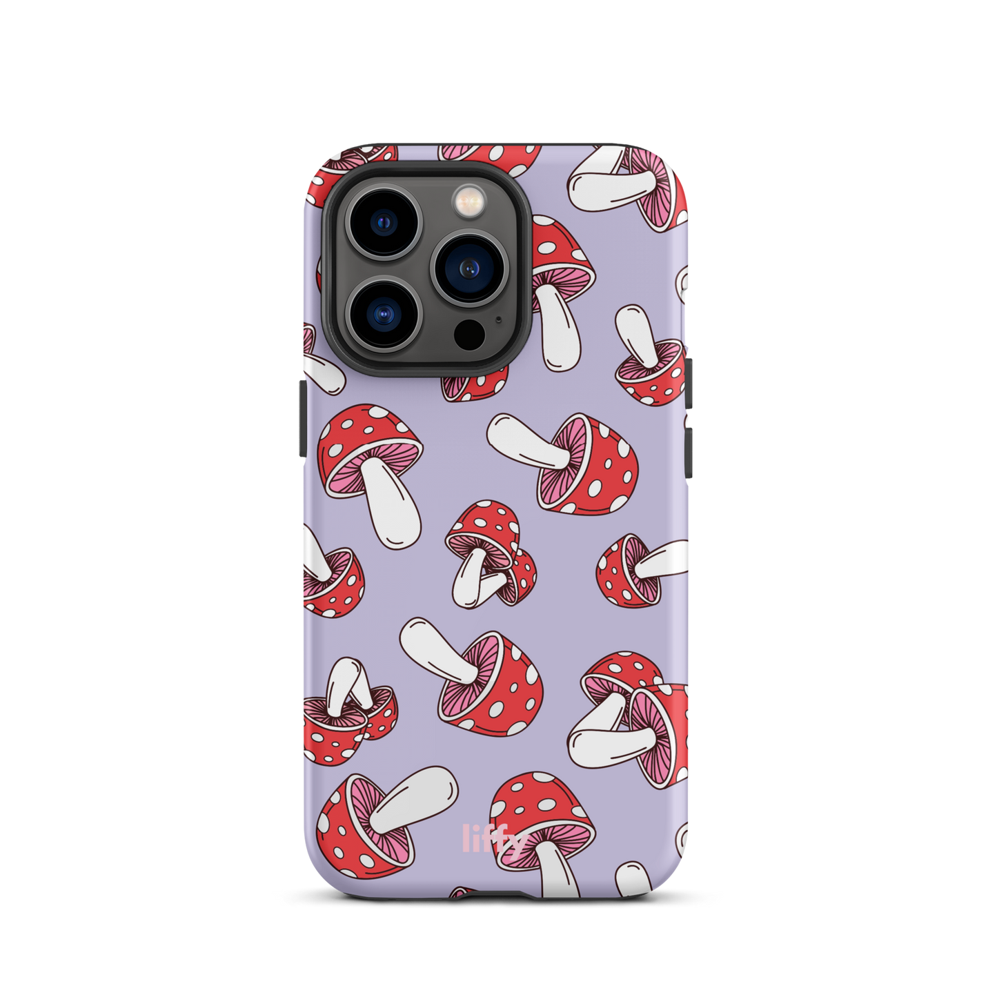 Purple Mushrooms iPhone Tough Case