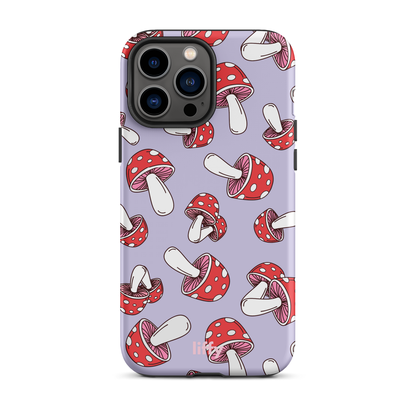 Purple Mushrooms iPhone Tough Case