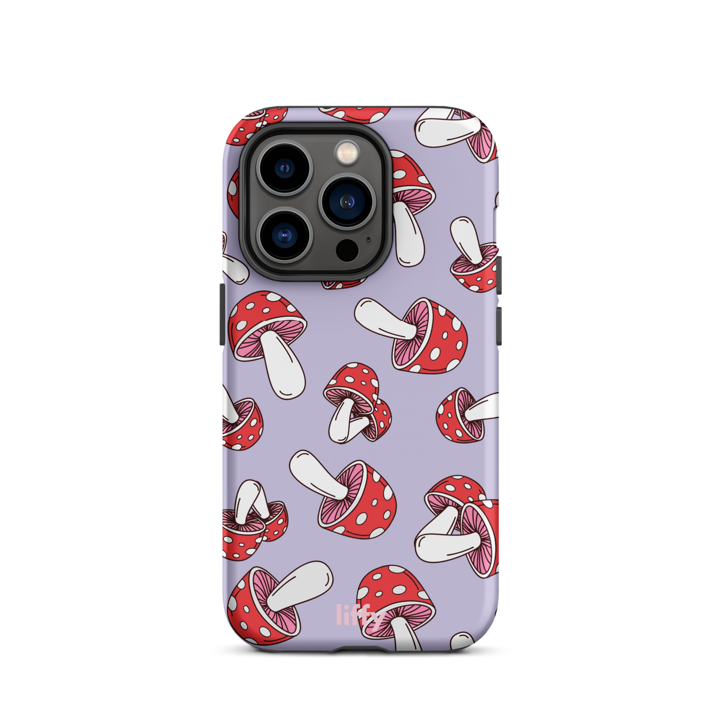 Purple Mushrooms iPhone Tough Case