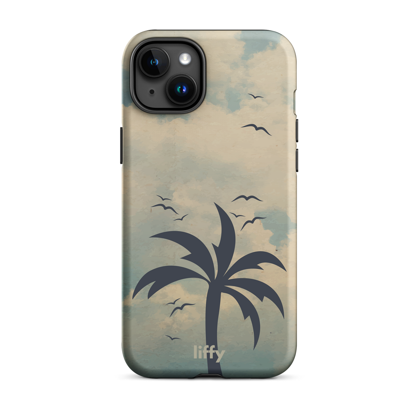 Beach Vibes: Cloudy Horizon iPhone Tough Case